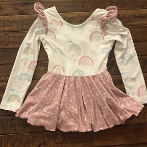 Cheeky Plum Rainbow Skirted Leotard